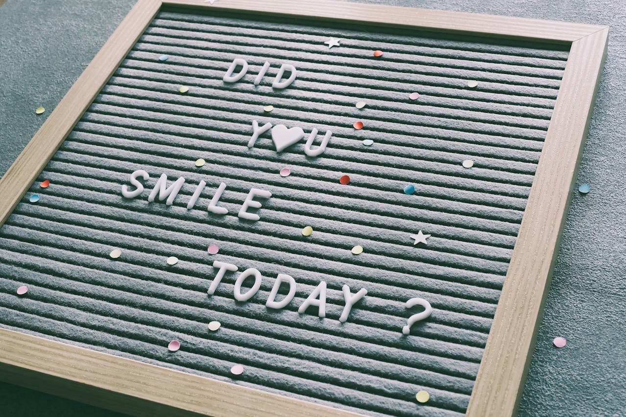 Home Letter board with motivational text